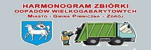 Harmonogram zbiórki odpadów wielkogabarytowych na terenie Miasta i Gminy Piwniczna-Zdrój