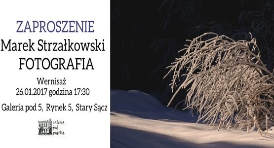 Wernisaż fotografii Marka Strzałkowskiego w Galerii pod 5